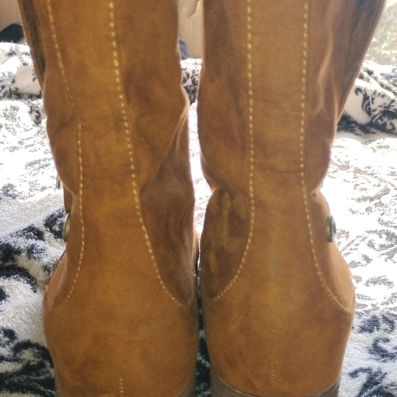 Joe boxer Women's Vintage Tan Suede Ankle Boots, Excellent Condition Sz 7 - Picture 16 of 16